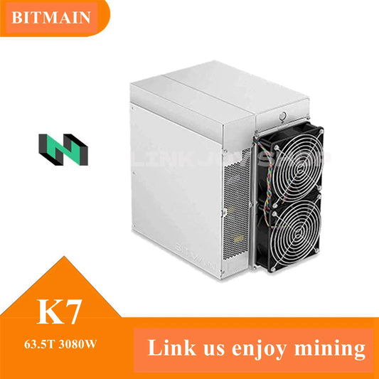 Ready to Ship Bitmain K7 CKB Coin Miner 58TH/63.5TH 3080W Power Supply Eaglesong Mining Hardware Crypto Machine